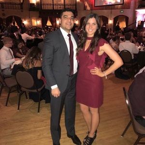 Wine color formal dress, worn one time!